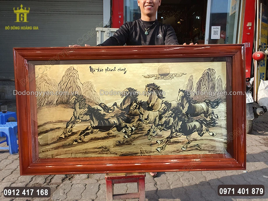 Tranh m&atilde; đ&aacute;o th&agrave;nh c&ocirc;ng c&oacute; k&iacute;ch thước vừa phải